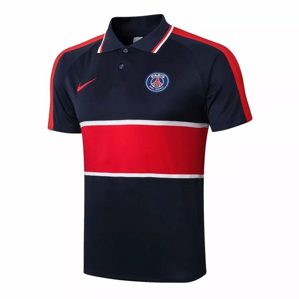 Polo Paris Saint Germain 2020-21 Negro Rojo Blanco